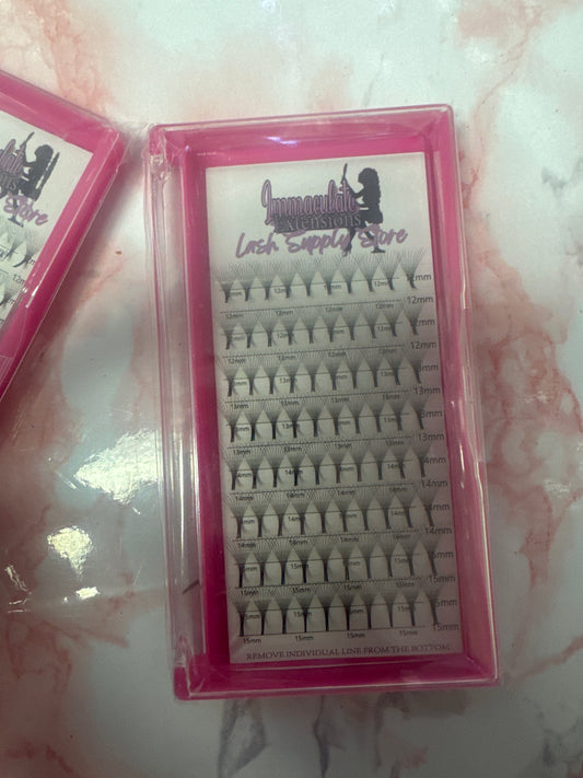 Premade lash fans