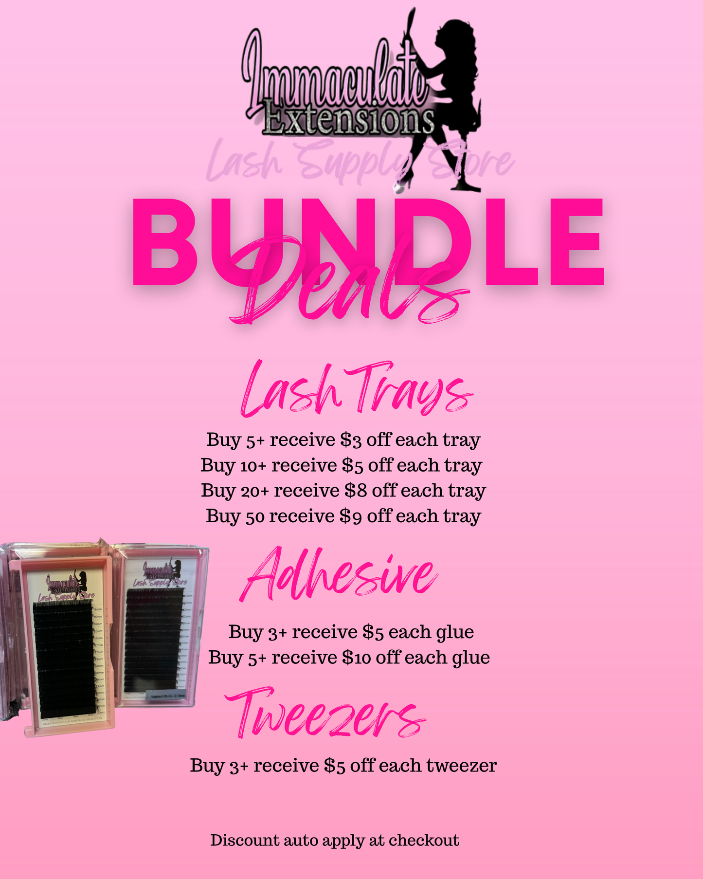 Easy fan Bottom lashes