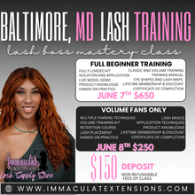 Load image into Gallery viewer, Baltimore MD Lash training