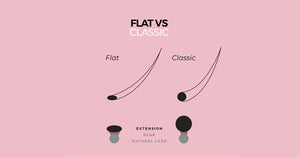Flat base classic lashes
