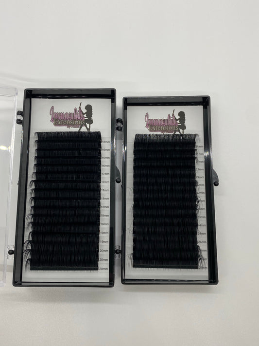 Easy fan eyelash extensions lash trays
